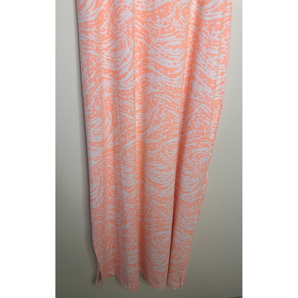 Columbia PFG Freezer Maxi Dress UPF 50 Tiki Pink Swirlscape Stretch Peach Large - Picture 3 of 16